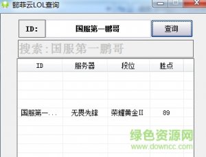 懿菲云英雄联盟战斗力隐藏分查看器v1.