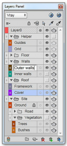 sketchup新图层面板(Layers Panel)